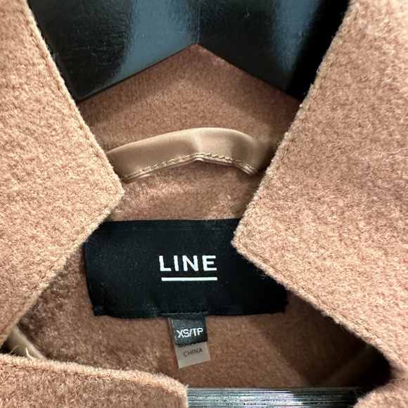 LINE Boiled Wool Camel Jacket in XS. - Picture 4 of 5